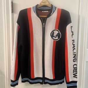 Zara Red and Black Knit Sweater